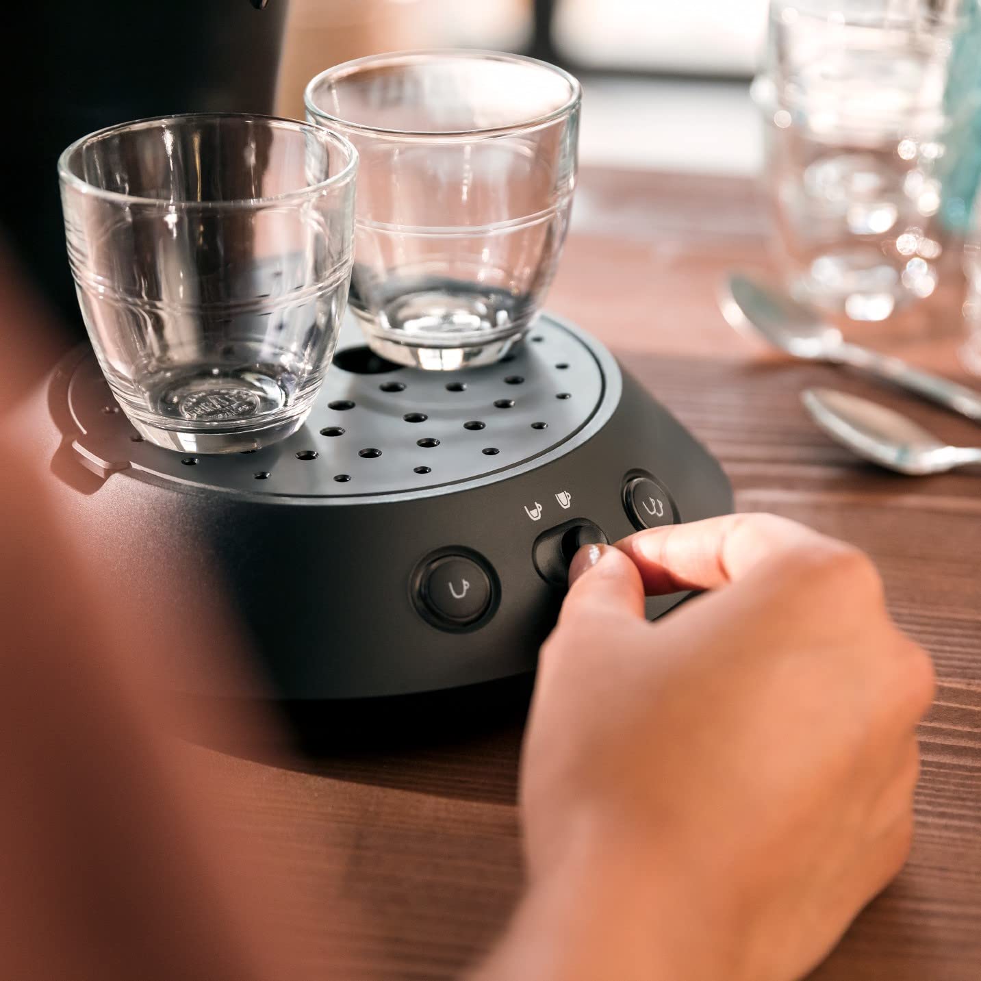 Machine à Café SENSEO Noir CSA210/22 - 1 ou 2 Tasses en 1 Minute