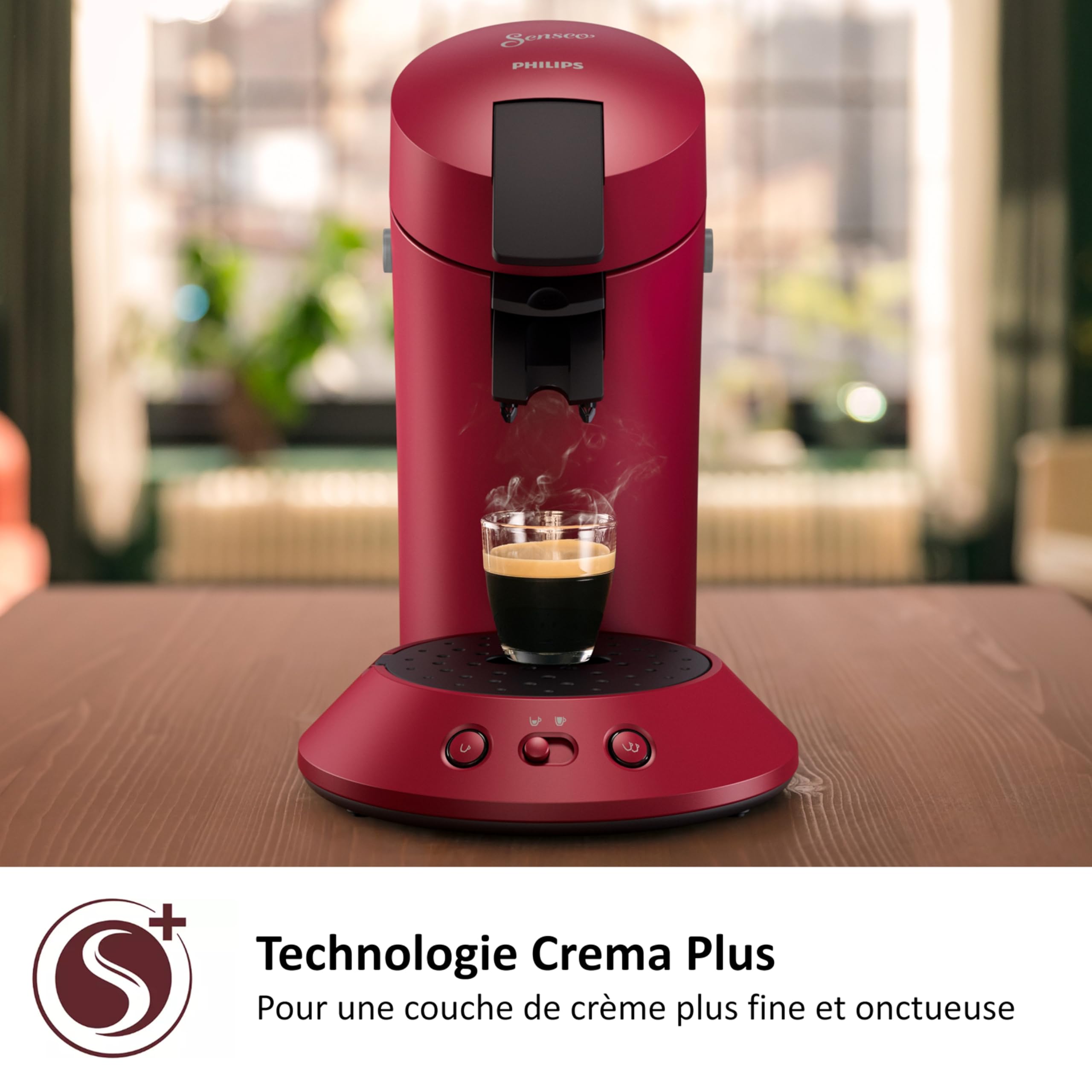 Machine à Café SENSEO Original Plus Rouge CSA210/91